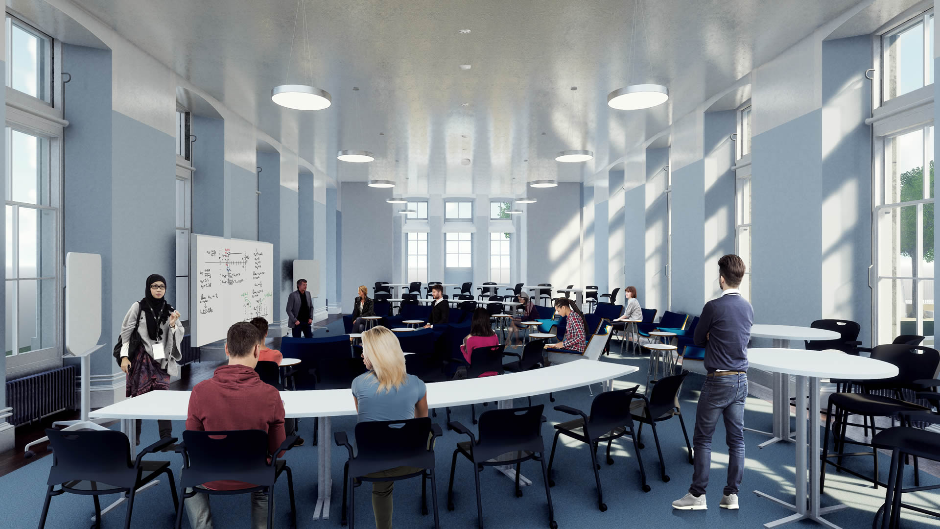 Wing in flexible teaching layout