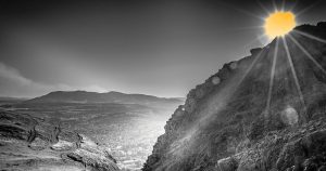 Sun over Arthurs Seat - image from Edinburgh Futures Institute website