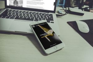 iPhone showing Edinburgh Futures Institute website